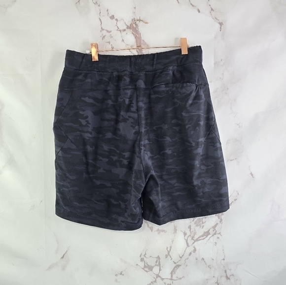 Alphalete Shorts Mens Small 30 Black Gray Camo 6 Inch Lounge Lifting Active Pro - Picture 4 of 11